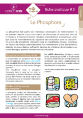 Fiche pratique France Rein #3 - Le Phosphore
