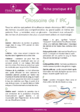 Fiche pratique France Rein #6 - Glossaire IRC