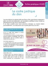 Fiche pratique France Rein #103 - Le cadre juridique du don