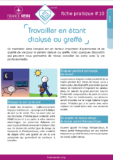 Fiche pratique France Rein #10 - Travailler en étant dialysé ou greffé