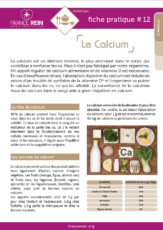 Fiche pratique France Rein #12 - Le Calcium