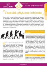 Fiche pratique France Rein #17 - Activité physique