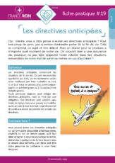 Fiche pratique France Rein #19 - Les directives anticipées
