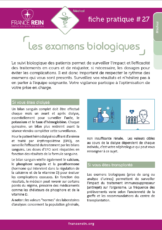 Fiche pratique France Rein #27 - Les examens biologiques