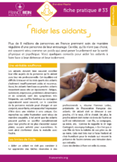 Fiche pratique France Rein #33 - Aider les aidants