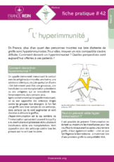 Fiche pratique France Rein #42 - L'hyperimmunité