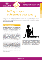 Fiche pratique France Rein #57 - Le Yoga - sport et bien etre pour tous
