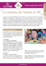Fiche pratique France Rein #82 - La nutrition de l'enfant en IRC
