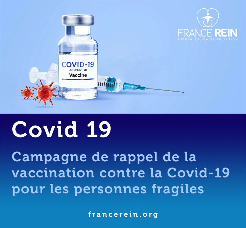 Campagne de rappel de la vaccination contre la Covid 19 pour les personnes fragiles