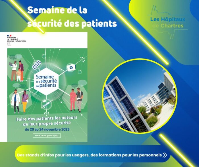 Visuel Hôpitaux de Chartres - Semaine de la sécurité des patients 2023