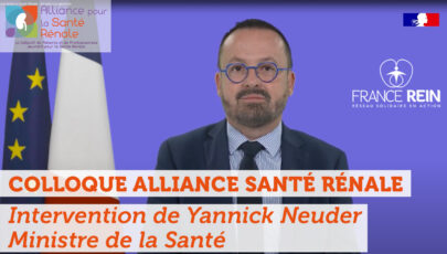 Colloque Alliance Santé Rénale - Introduction générale. Intervention de Yannick Neuder Ministre de la Santé
