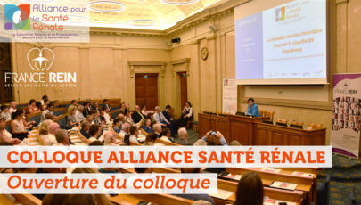 Colloque Alliance Santé Rénale - Accueil et ouverture du colloque par Anne de Dane, collaboratrice de Jean-Carles Grelier, député de la Sarthe