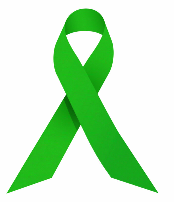 Le ruban vert symbole du don d'organes