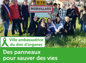 Visuel France Rein - Ville ambassadrice du don d'organes - Des panneaux pour sauver des vies