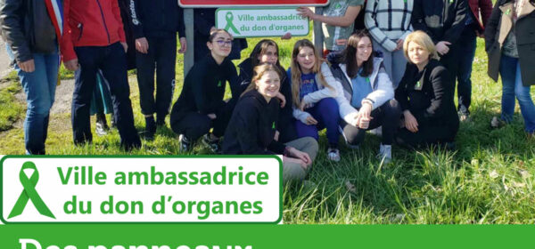 Visuel France Rein - Ville ambassadrice du don d'organes - Des panneaux pour sauver des vies