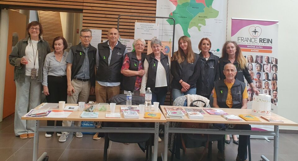 Les bénévoles de France Rein Rhône