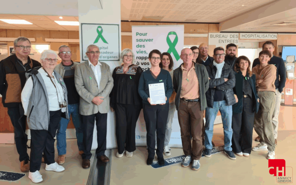 CH Annecy Genevois devient officiellement 𝗛ô𝗽𝗶𝘁𝗮𝗹 𝗔𝗺𝗯𝗮𝘀𝘀𝗮𝗱𝗲𝘂𝗿 𝗱𝘂 𝗗𝗼𝗻 𝗱’𝗢𝗿𝗴𝗮𝗻𝗲𝘀 !