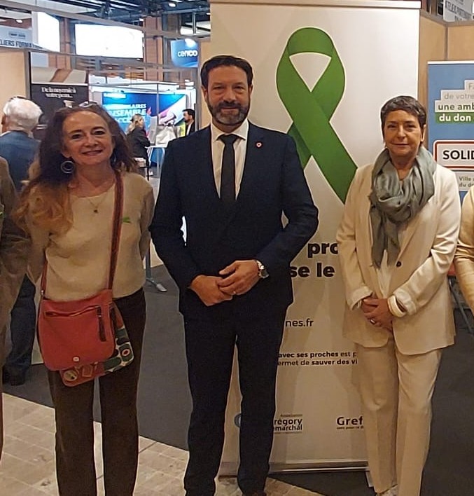 Congrès national des pharmaciens Le président de la région Rhône-Alpes, Anne Stinat et Carine Wolf-Thal