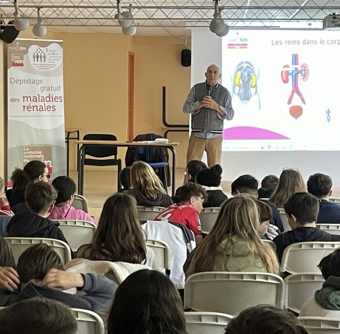 Intervention de France Rein Rhône au collège Jacques Prévert