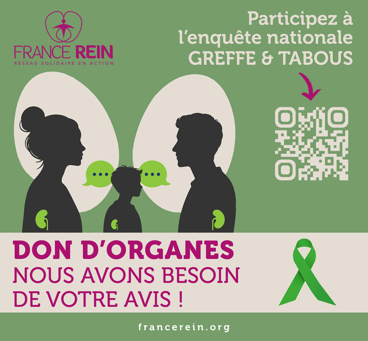 Participez à l'enquête nationale Greffe & Tabous Don d'organes, nous avons besoin de votre avis