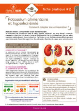 Potassium alimentaire et hyperkaliémie - Comment adapter son alimentation ? Fiche pratique #2 "Diététique" éditée par France Rein